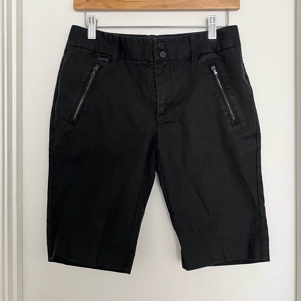 Ralph Lauren Golf Women's Shorts Bermuda Size 4 Black Cotton 10" Inseam Classic
